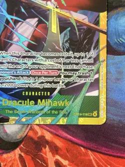 Dracule Mihawk | OP14-119 | One Piece | The Azure Sea’s Seven | Foil | SEC - Image 4