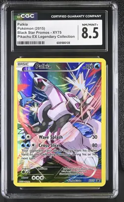 CGC 8.5 Palkia 2015 Black Star Promos XY75 Pokemon Card - Image 1