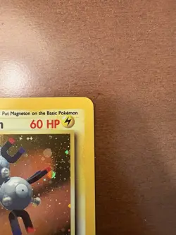 1999 Vintage Pokemon TCG Magneton Base Set 2 Holo Rare Card 9/102 NM Condition - Image 4
