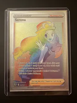 Pokemon Serena Full Art Silver Tempest Trainer Card Secret Rainbow Rare 207/195 - Image 1