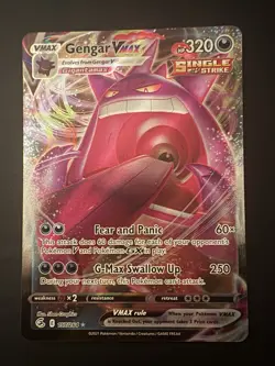 Pokemon TCG Gengar VMAX Full Art Fusion Strike Card 157/264 Holo N/M - Image 2