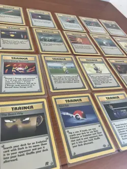 Vintage Pokemon Trainer Lot, 32 Cards, 1st Edition, Base, Fossil, Rocket, Jungle - Image 2