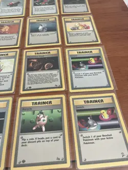 Vintage Pokemon Trainer Lot, 32 Cards, 1st Edition, Base, Fossil, Rocket, Jungle - Image 4