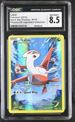CGC 8.5 Latias 2015 Black Star Promos XY78 Pokemon Card - Image 1