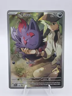 Pokemon TCG Journey Together N's Zorua #189 Holo Promo Card - NM - Image 1