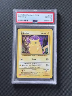 Pokemon TCG Classic Collection Pikachu Holo Card PSA 10 Gem Mint 008/034 - Image 1