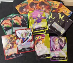 One Piece TCG: OP-12, OP-13, 5x LEADER CARD LOT, Imu, Monkey D. Luffy, Ace, Sabo - Image 1