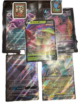 Pokemon TCG Card 2 EX 2 V’s 1 GX SET Holo Rare NM - Image 1