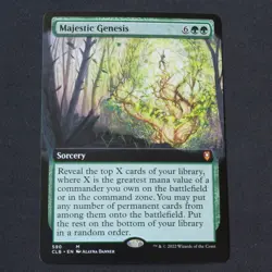 Majestic Genesis Extended Art 590 MTG Commander Legends Baldur's Gate CLB NM - Image 1