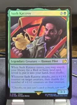 MTG - Sazh Katzroy (0199) Rare (FOIL) - FINAL FANTASY (FIN) - Image 1