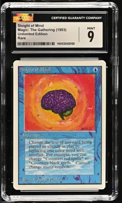 SLEIGHT OF MIND Unlimited Rare CGC 9 MTG [Nostalgium] - Image 1