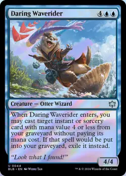 Daring Waverider 0044 MTG Bloomburrow Uncommon Foil NP - Image 1