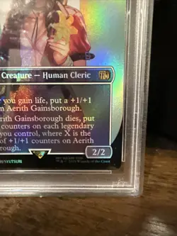 Aerith Gainsborough PSA9 MTG 374 (Borderless) Final Fantasy Foil - Image 3