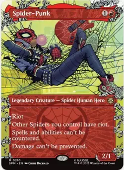 1 x Spider-Punk (210) - Borderless - Marvel's Spider-Man - LP - MTG - Image 1