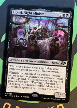 Rare - Gonti, Night Minister Aetherdrift Regular MTG - Image 1