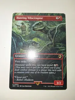 MTG Hunting Velociraptor (4/48) Jurassic World Collection LP - Image 1