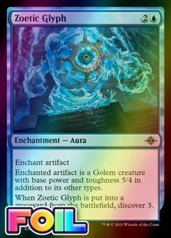 x1 Zoetic Glyph LCI MTG 86 FOIL UNCOMMON M/NM 1x - Image 1