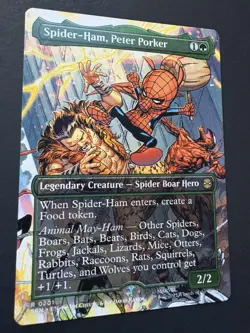 MTG Spider-Ham, Peter Porker 0201 - Regular (Borderless) Marvel's Spider-Man NM - Image 2