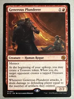 MTG / Generous Plunderer / BIG / #11 / Regular / Mythic / NM - Image 1