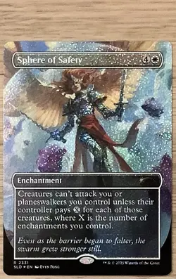 1x Sphere of Safety, Confetti Foil, Secret Lair Furby - 2331, Magic MTG NM - Image 1