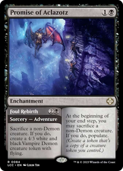Promise of Aclazotz // Foul Rebirth [The Lost Caverns of Ixalan Commander] - Image 1