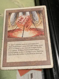 MTG Magic the Gathering Mana Vault Revised Heavy Play HP #2 - Image 1