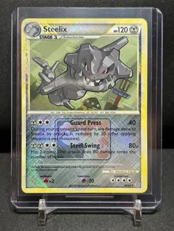 Steelix 24/95 Cross Hatch Reverse Holo Rare Pokemon League Promo Unleashed NM - Image 1