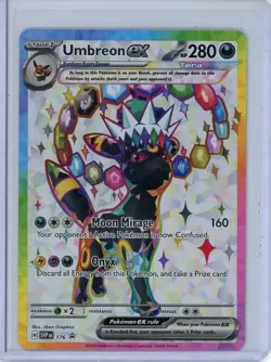 Umbreon ex Pokemon 2025 Scarlet & Violet Black Star Promo #176 NM - Image 1