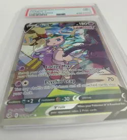 2021 Pokemon TCG SWSH Fusion Strike Mew V #251 Ultra Rare Mint PSA 9 - Image 5