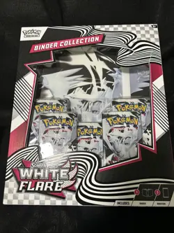 Pokemon TCG Scarlet & Violet White Flare Binder Collection Box SEALED NEW - Image 3