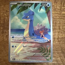 Pokemon TCG Misty's Lapras Destined Rivals 194/182 Illustration Rare NM - Image 1