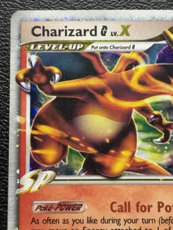 2009 Pokemon Charizard G LV.X #DP45 Diamond and Pearl Black Star Promo Holo MP - Image 3