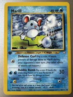 Pokemon 1st Edition Neo Genesis Marill 66/111 LP - Image 1