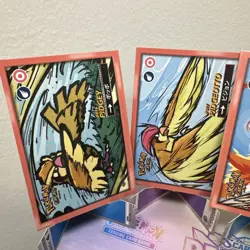 Pidgey Pidgeotto Pidgeot Mega Cracked Ice Holo Pokemon Safari 2025 - Image 2