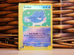 Pokemon QWILFISH 127/165 | REVERSE HOLO | MP Moderate Play | Expedition | 2002 - Image 1