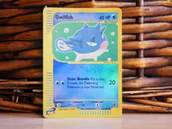 Pokemon QWILFISH 127/165 | REVERSE HOLO | MP Moderate Play | Expedition | 2002 - Image 2