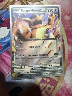 Kangaskhan ex 115/165 Pokemon 151 Scarlet & Violet Double Rare Holo NM - Image 1