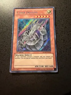 CYBER DRAGON Alt Art - Secret Rare 1st Edition RYMP-EN059 Lightly Played - Image 1