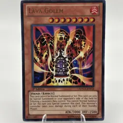 Yugioh Lava Golem SDMA-EN014 Ultra Rare 1st Ed LP - Image 1