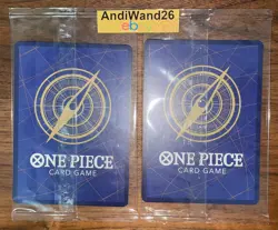 One Piece Luffy OP10-111 + Zoro OP10-113 Set Promo English - Image 2