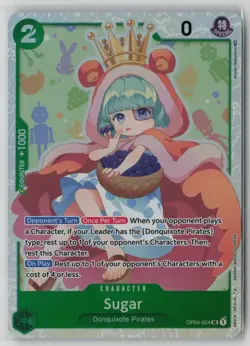 Sugar OP04-024 One Piece Kingdoms of Intrigue Super Rare Near Mint - Image 1