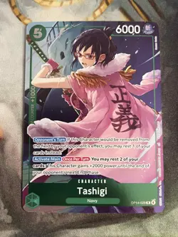 Tashigi OP14-029 Alternate Art Promo One Piece - Image 1