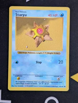 Staryu Shadowless Pokemon Card 65/102 | Base Set WOTC - VLP/NM - Image 1