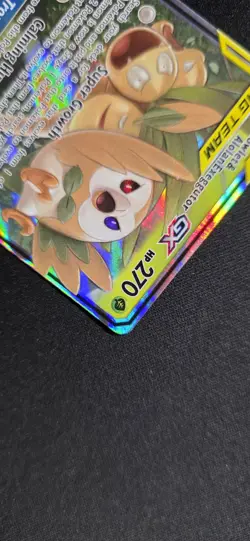 Rowlet & Alolan Exeggutor GX Holo Card 1/236 Tag Team Sm-Unified Minds - Image 3