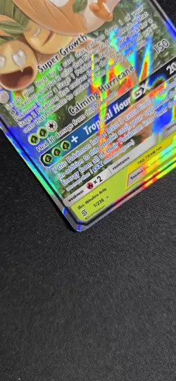 Rowlet & Alolan Exeggutor GX Holo Card 1/236 Tag Team Sm-Unified Minds - Image 5