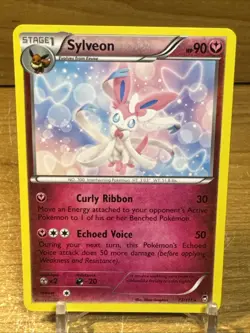 Sylveon 72/111 Rare Non Holo XY Furious Fists Pokemon Card 2014 NM - Image 1