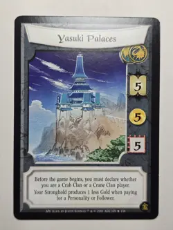 Yasuki Palaces A Pefect Cut LP Legend of the Five Rings L5R ccg card crane~crab - Image 1