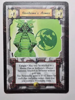 Yoritomo's Armor (Time of the Void) NM Legend Five Rings L5R Near Mint card ToV - Image 1