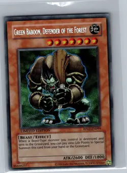 Green Baboon, Defender of the Forest RP02-EN099 - Yu Gi Oh Card - NM - Image 1
