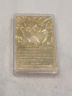 Vintage 1999 Burger King Pokemon 23K Gold Plated Trading Card Jiggly Puff - Image 2